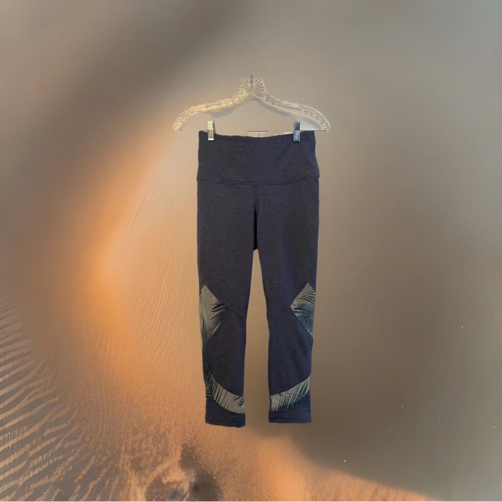 Roxy Bird Of Paradise Capri Yoga Leggings W/ Waistband Pocket S/P